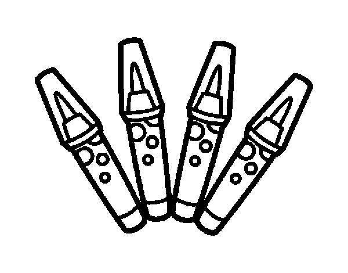 Pale coloring page markers