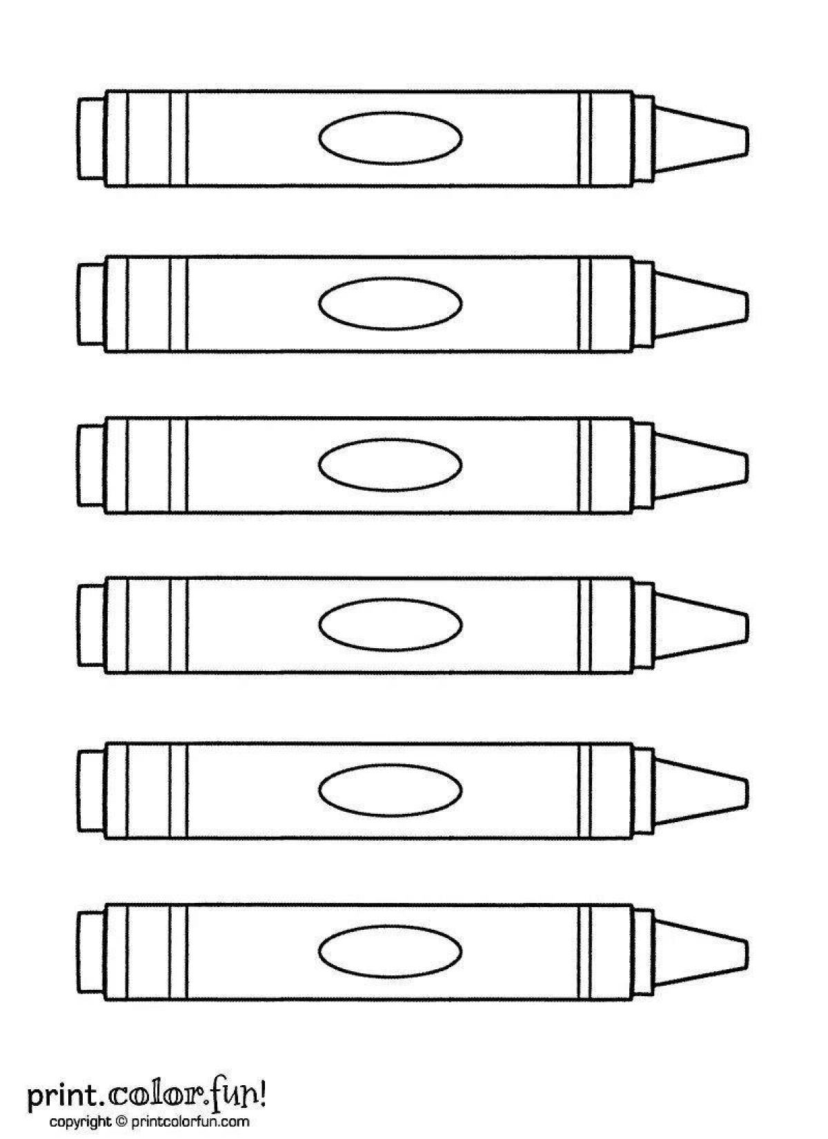 Dimed coloring page markers
