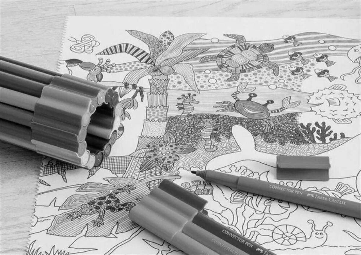 Photo Dazzlingly colored page markers