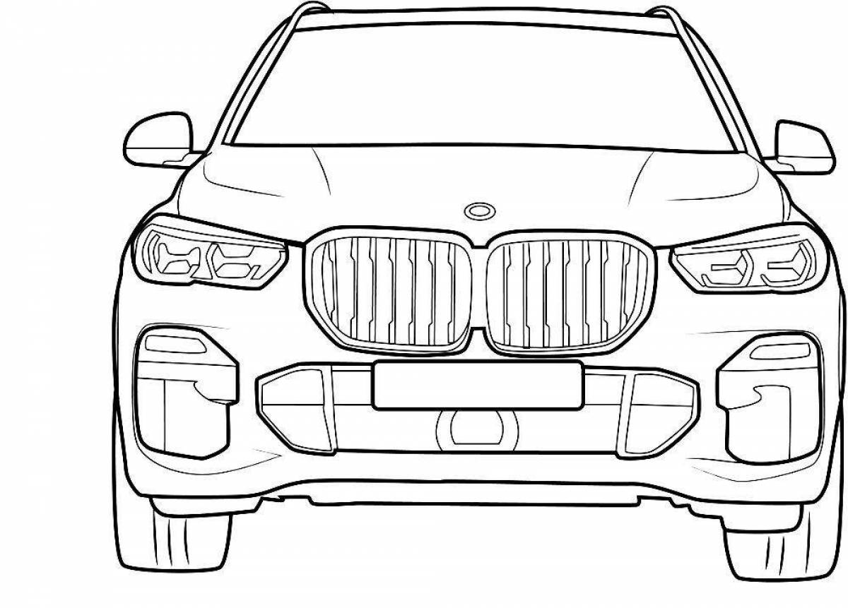 Bmw x5 coloring page