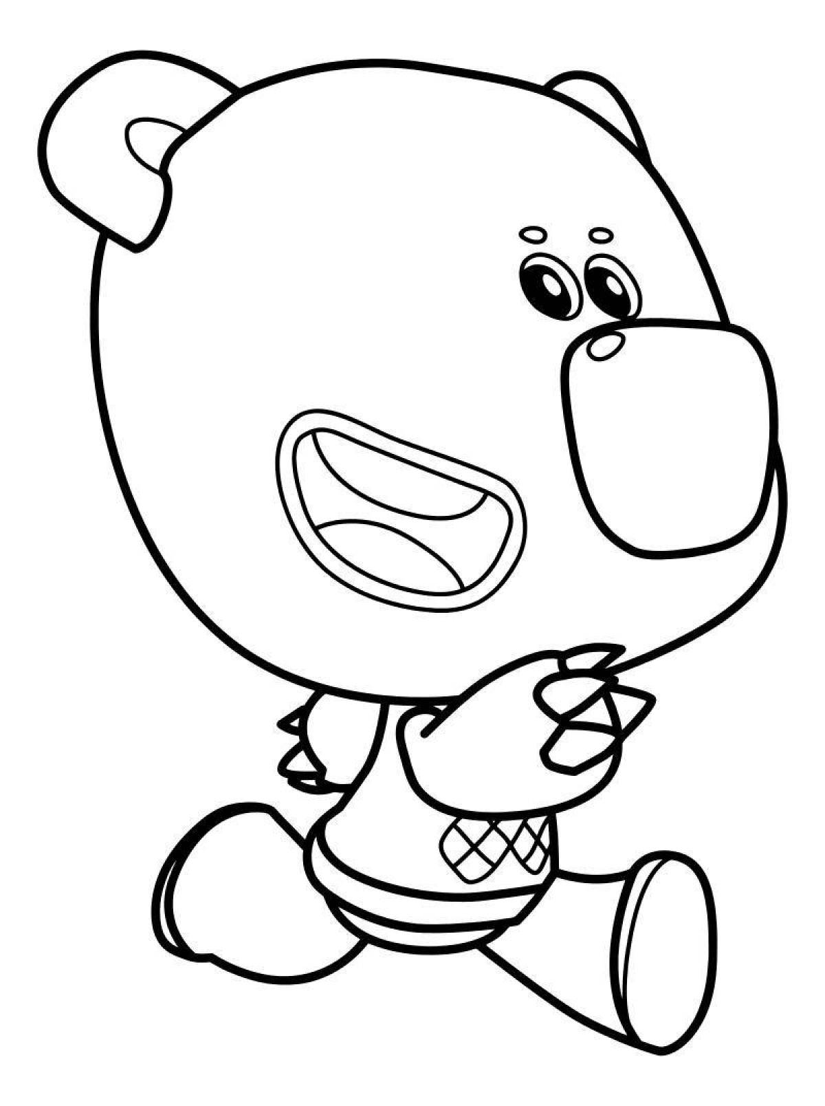 Bright Cartoon Coloring Pages for Mimimishki