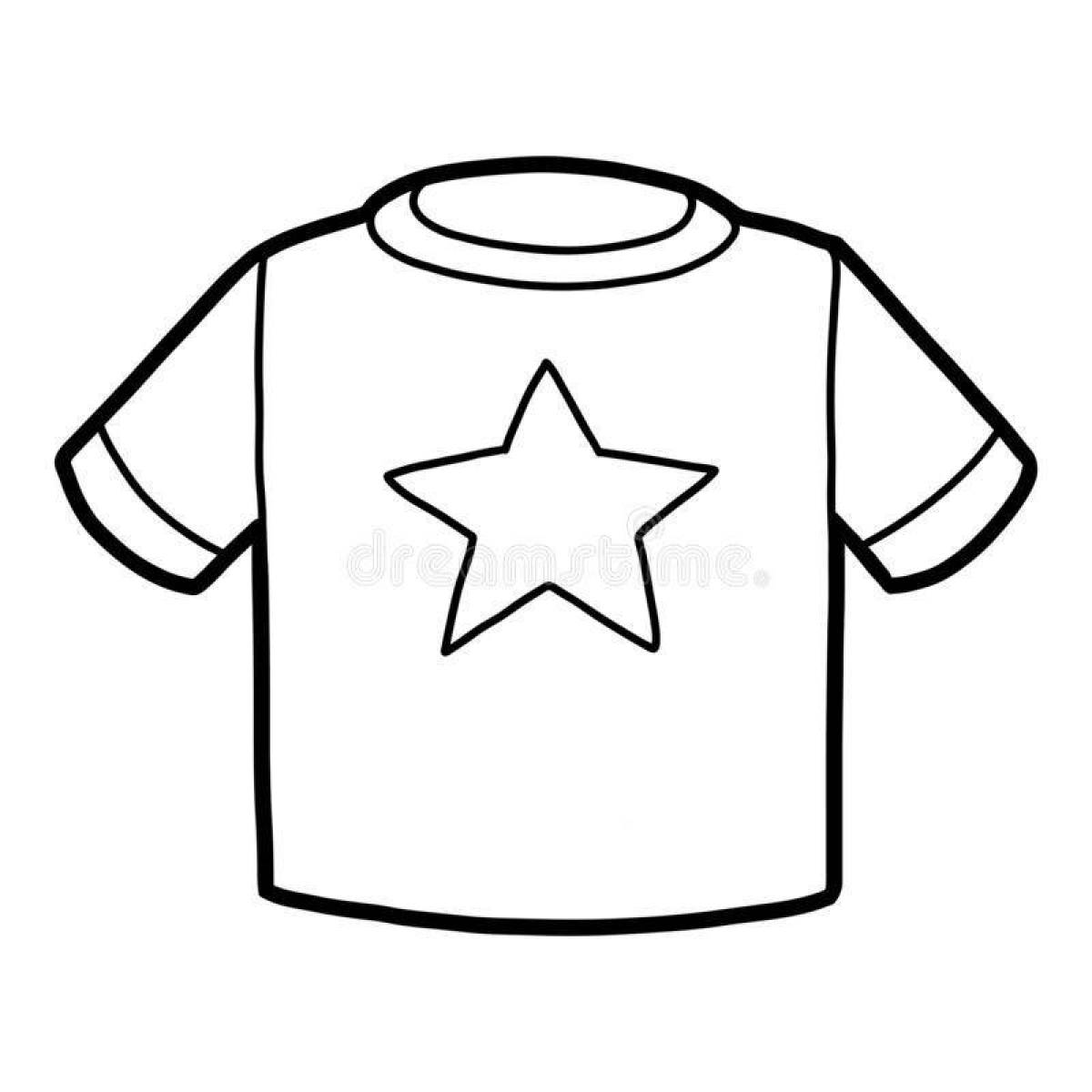 Creative t-shirt coloring for kids