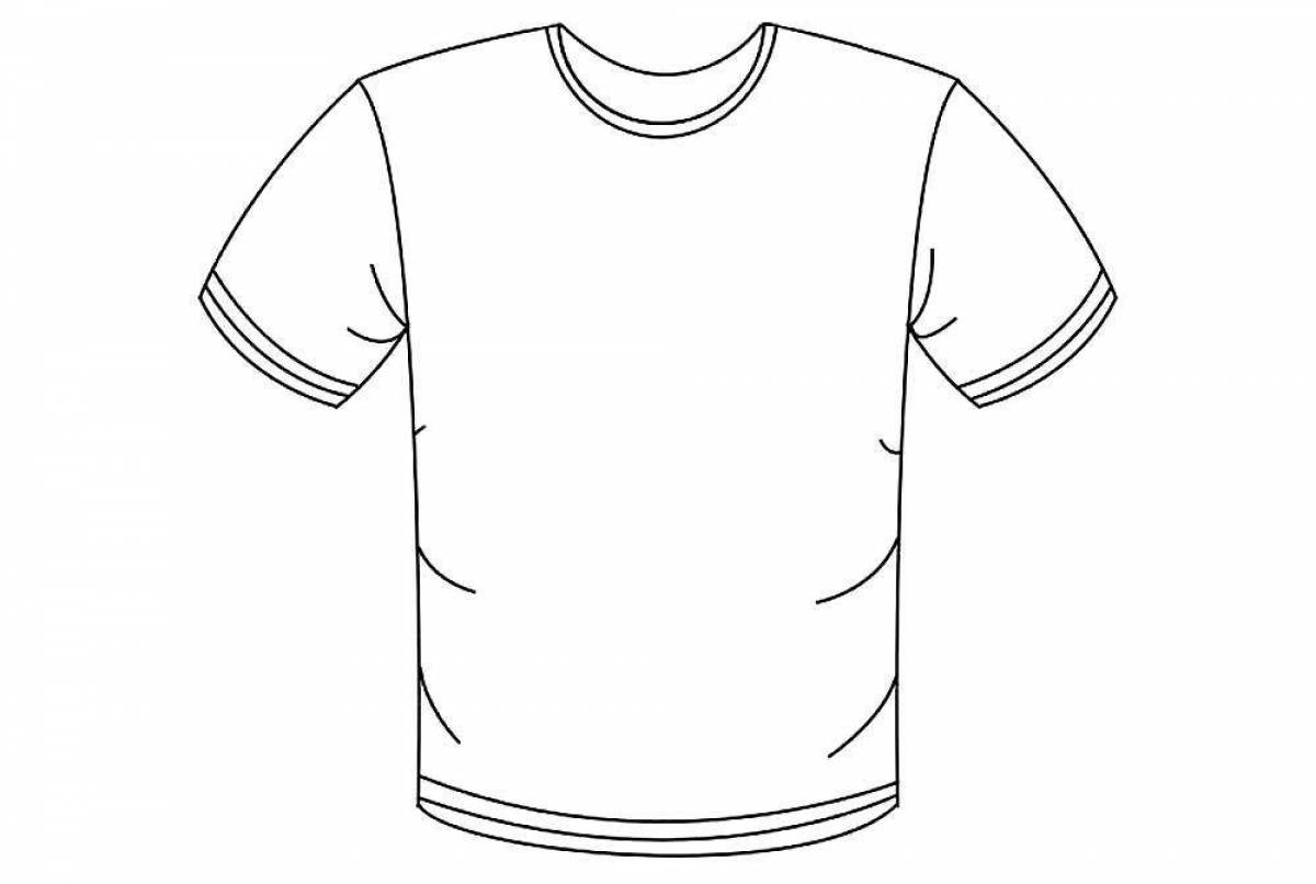 Colorful coloring of t-shirts for children