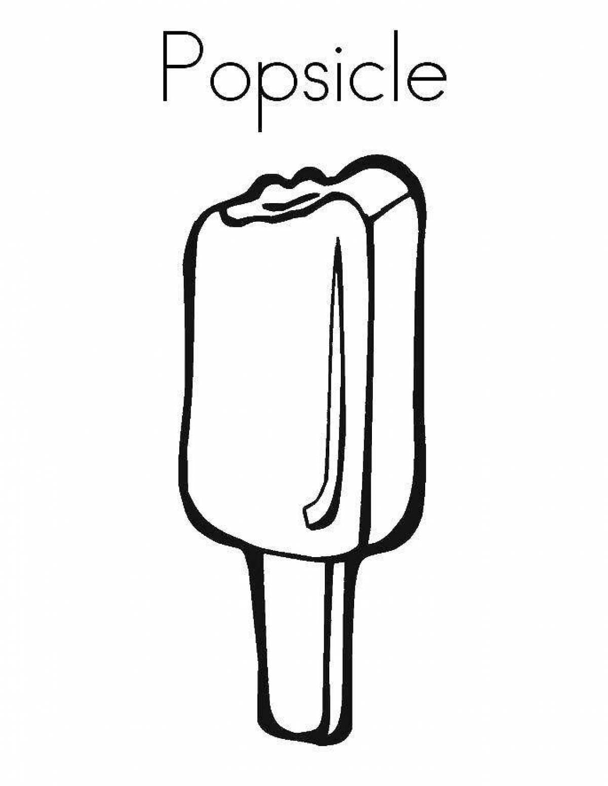 Color-wild popsicle coloring page for kids
