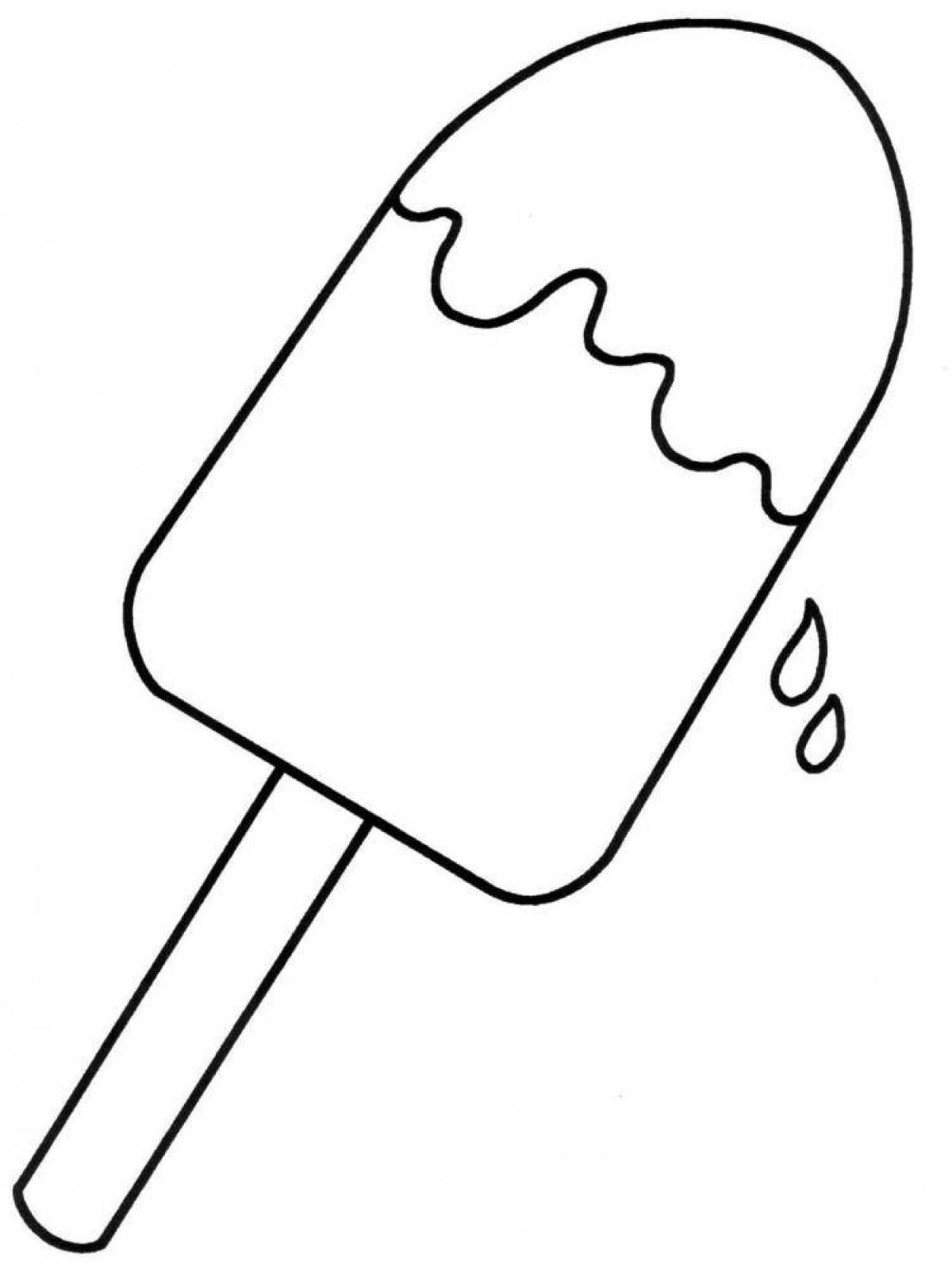 Color-tastic popsicle coloring page for kids