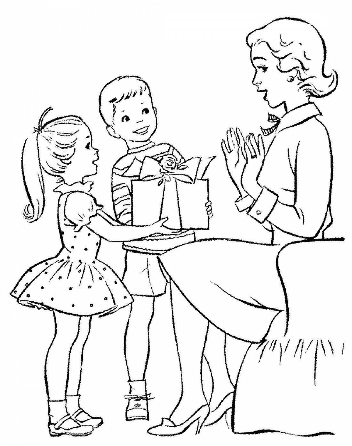 Merry coloring book for kids