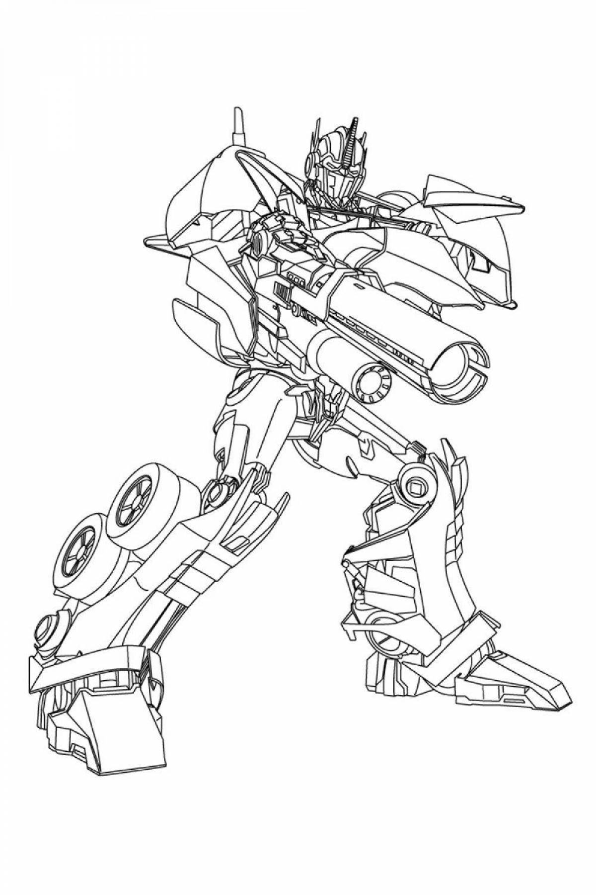 Exquisite transformers coloring pages for boys