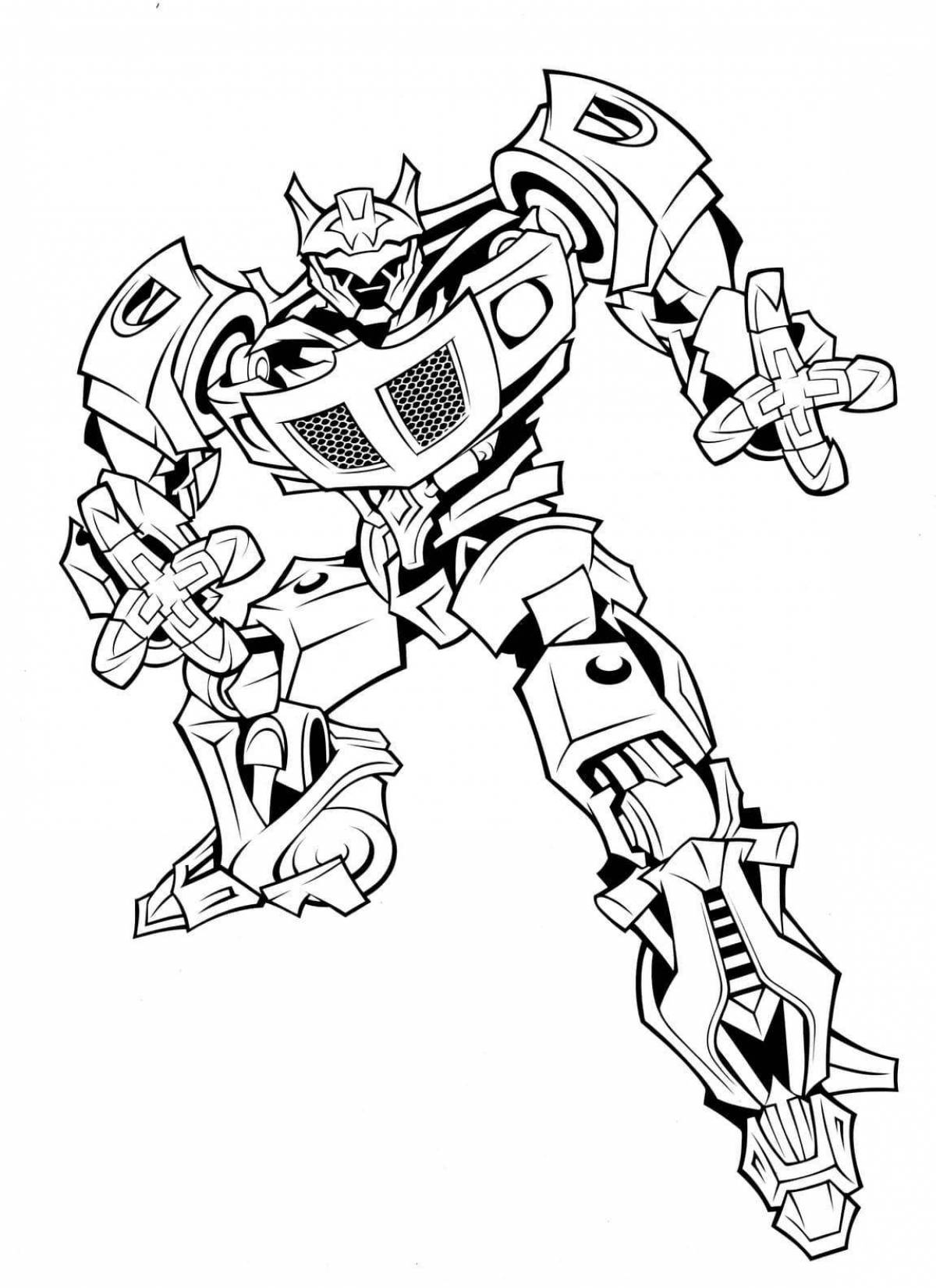 Complex coloring pages transformers for boys