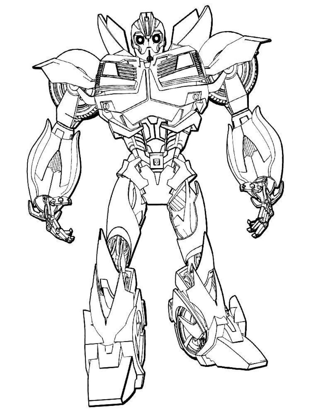 Fun coloring pages transformers for boys