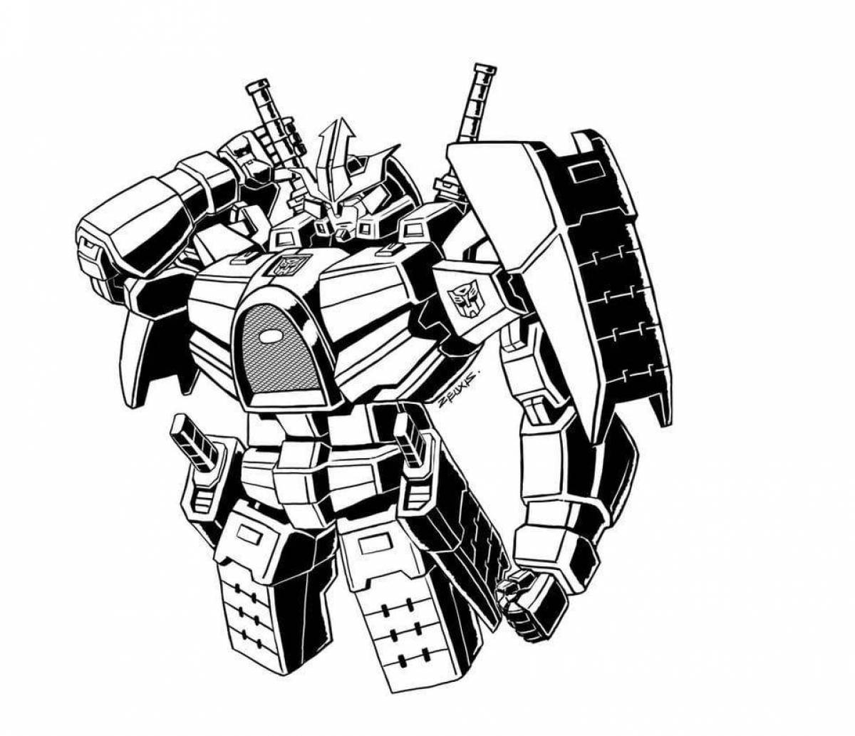 Tempting transformers coloring pages for boys