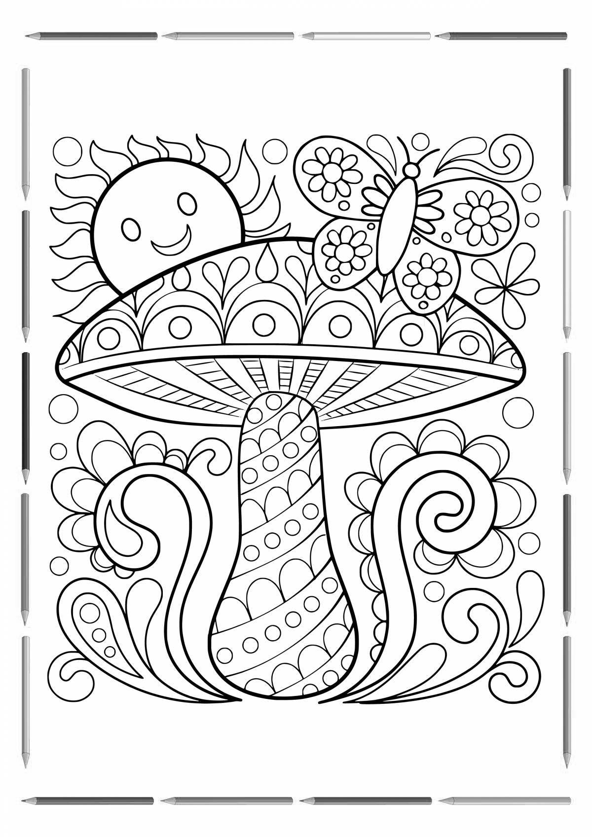 Intriguing coloring book interesting for kids