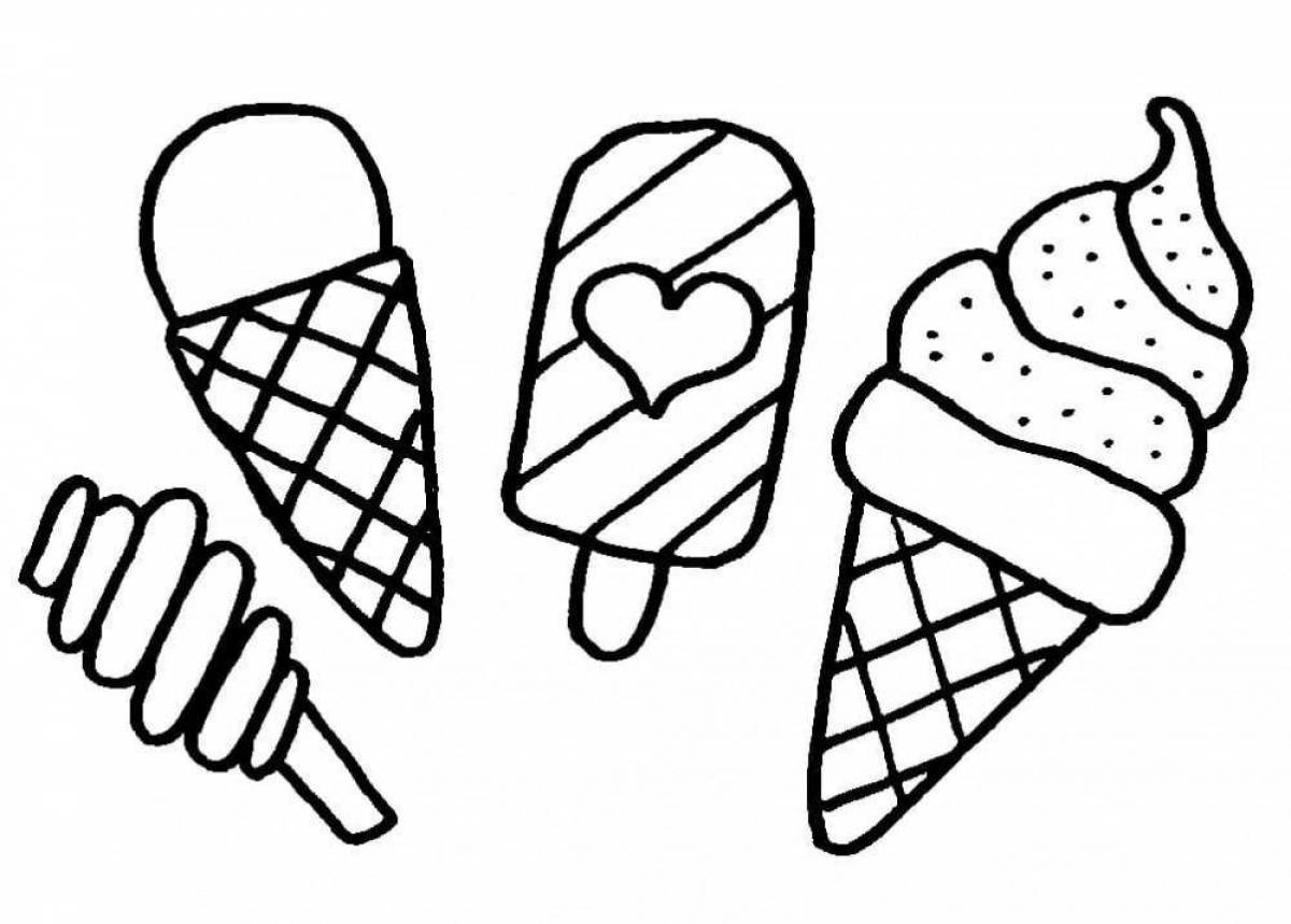 Coloring cool ice cream