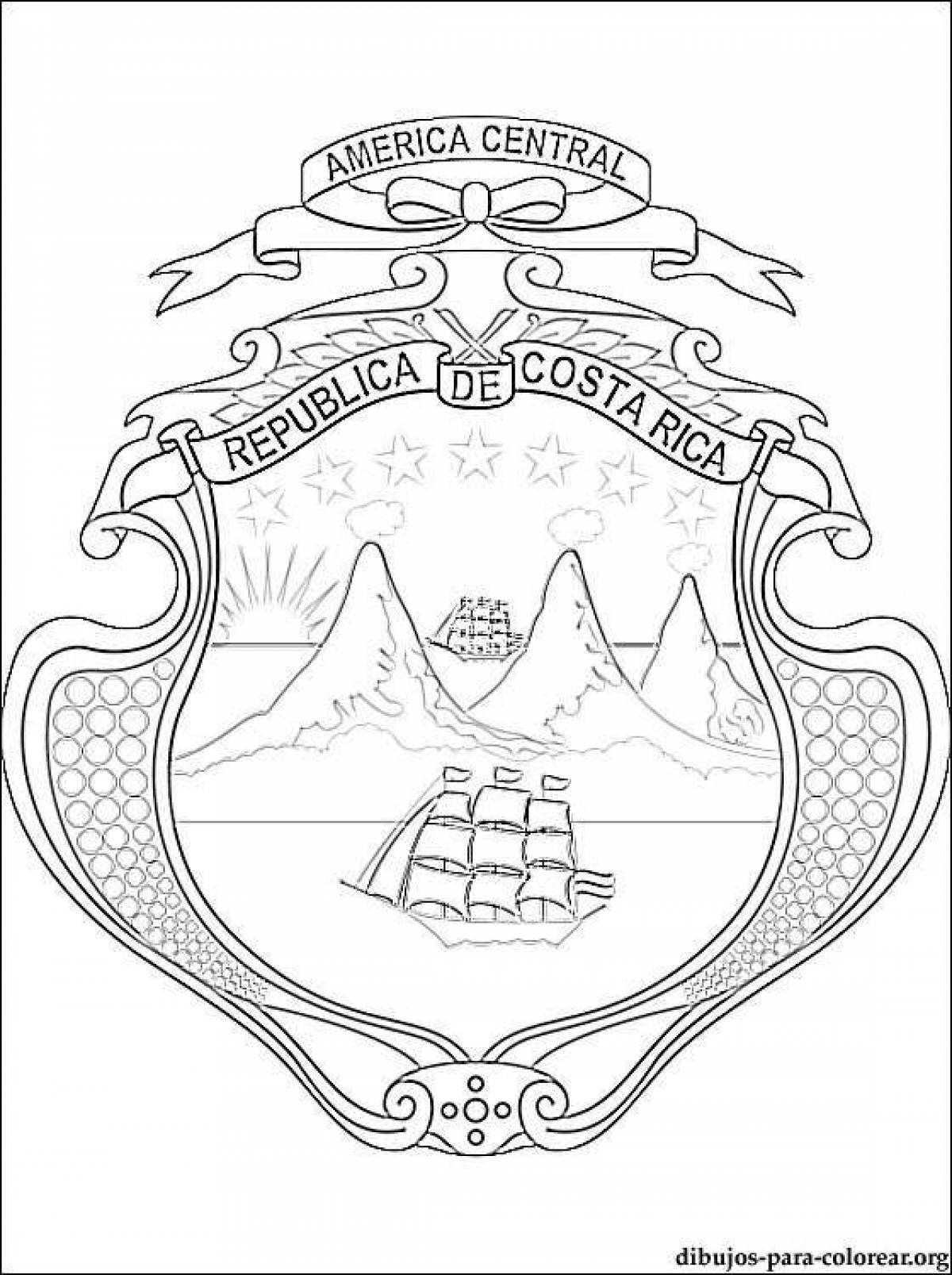Glorious coloring family coat of arms
