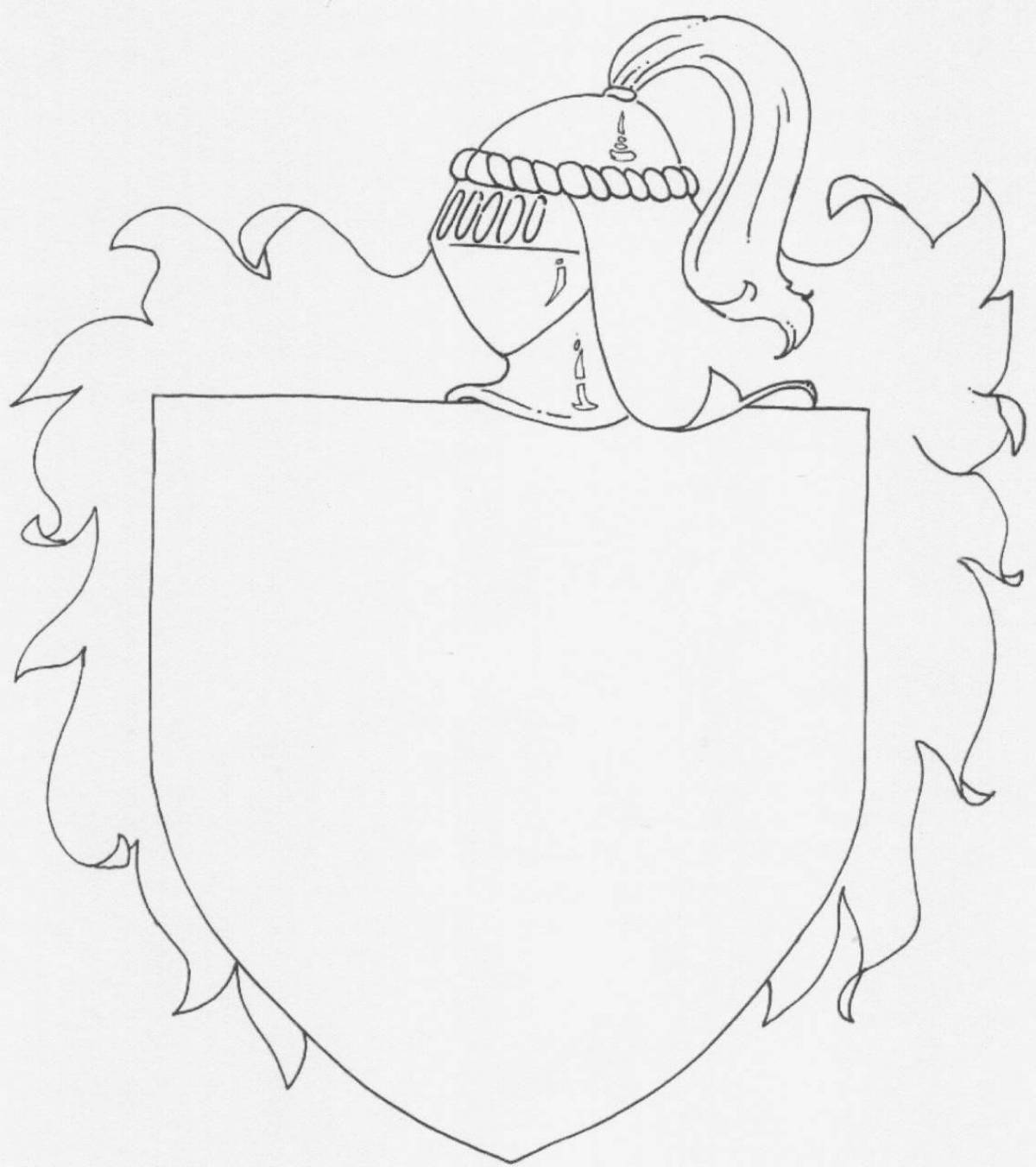 Дворцовая раскраска семейный герб