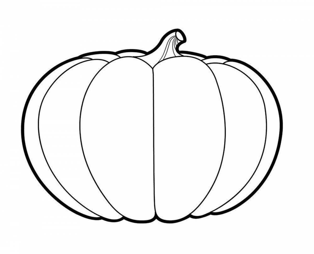Holiday pumpkin coloring book for kids