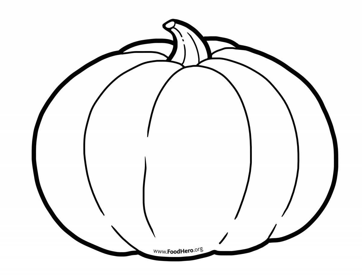 Color-frenzy pumpkin coloring page for kids