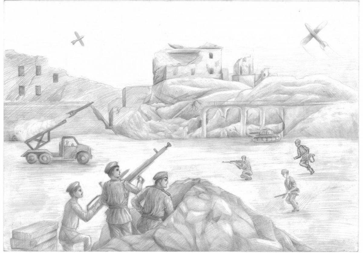 Royal coloring of the Battle of Stalingrad