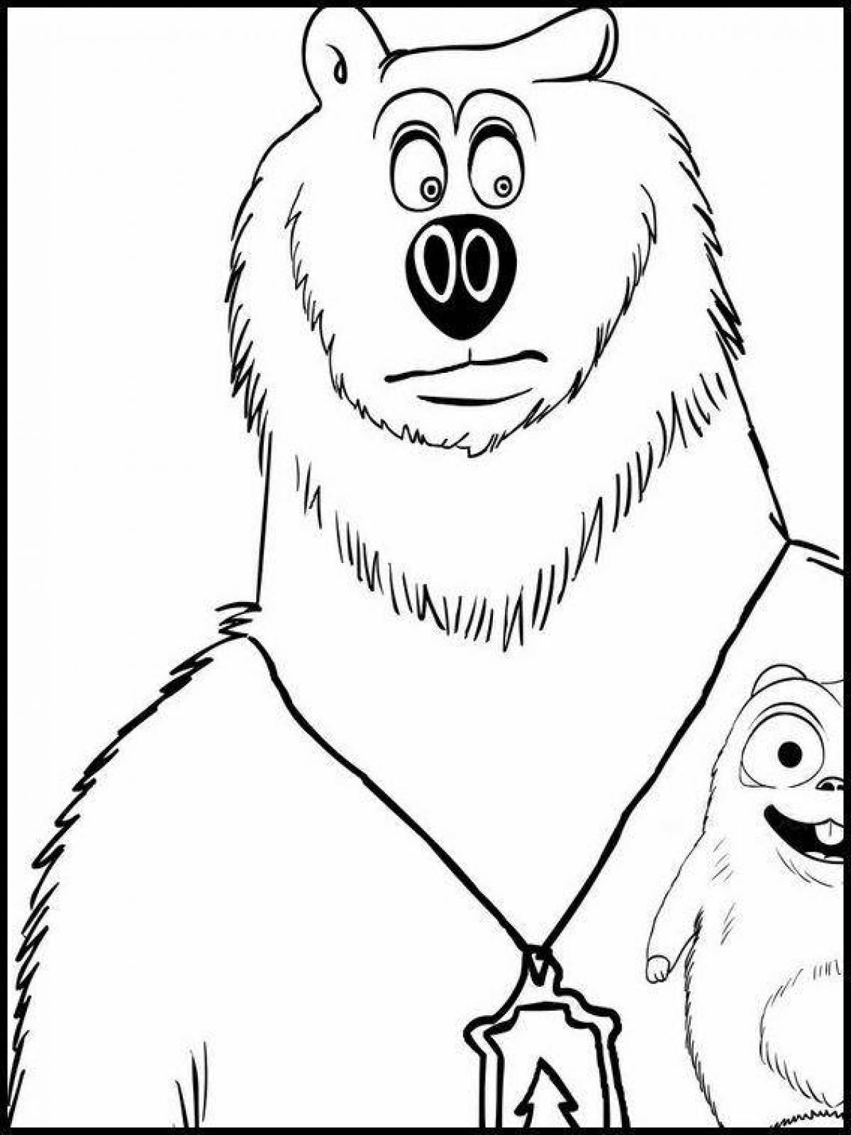 Grizzly and Lemming coloring page