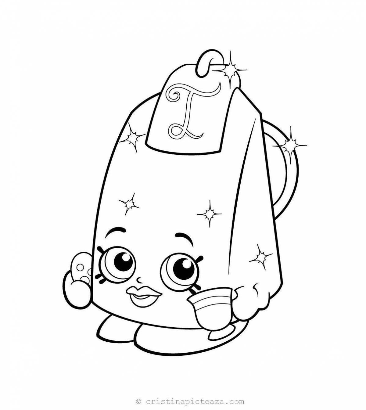Shopkins fabulous coloring pages for kids
