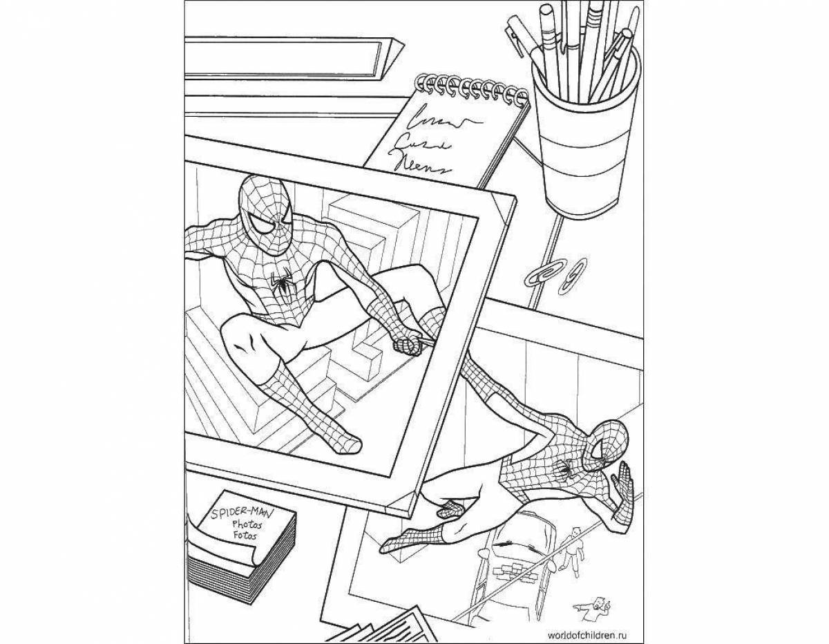 Bright Spider-Man No Way Home coloring book
