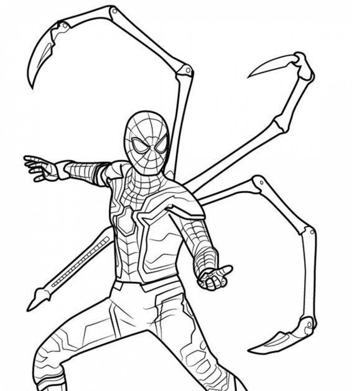 Gorgeous spiderman no way home coloring book