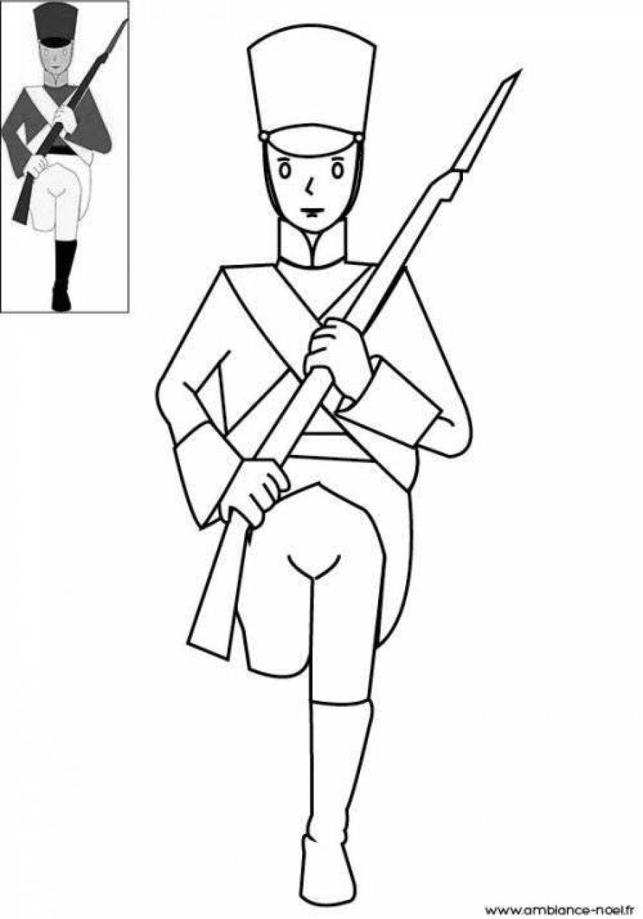 Андерсен стойкий оловянный солдатик рисунок