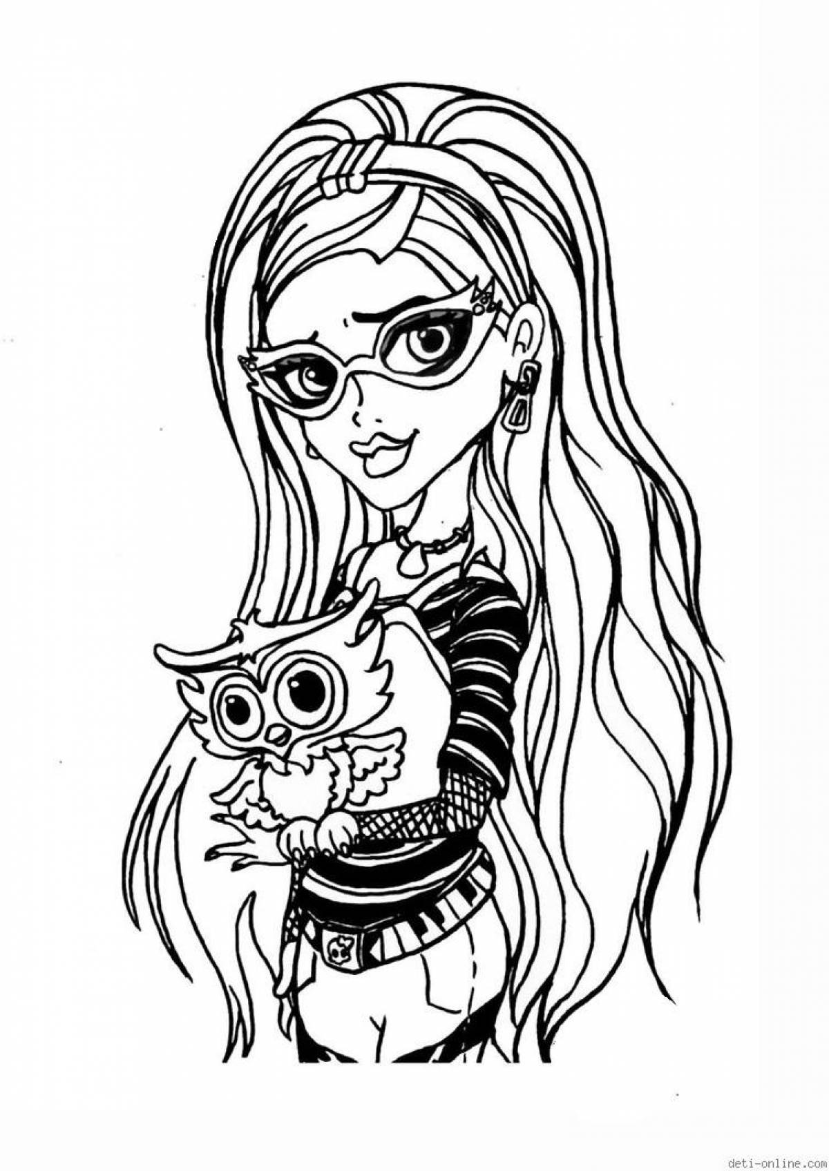 Monster high coloring page download