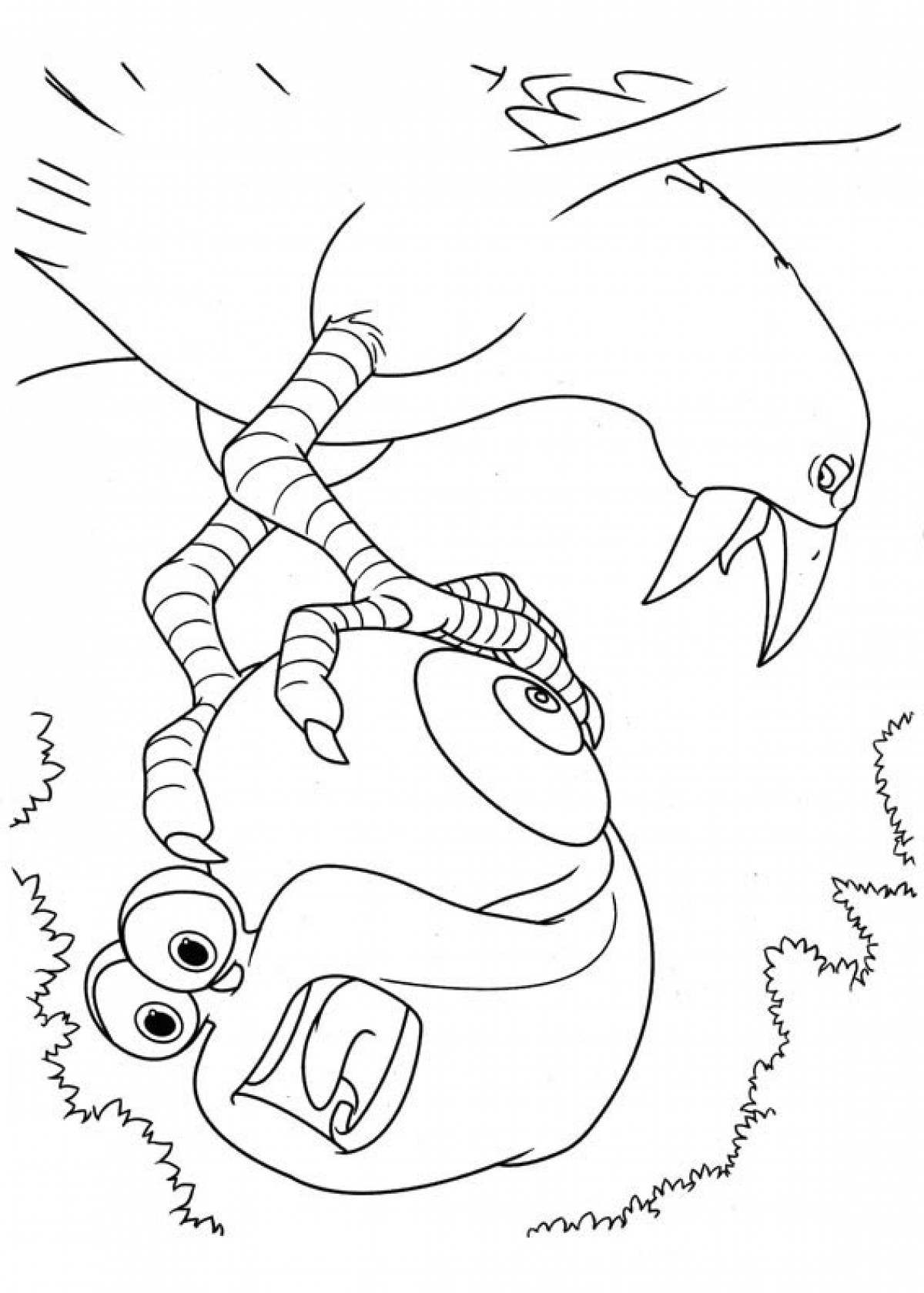 Turbo coloring pages