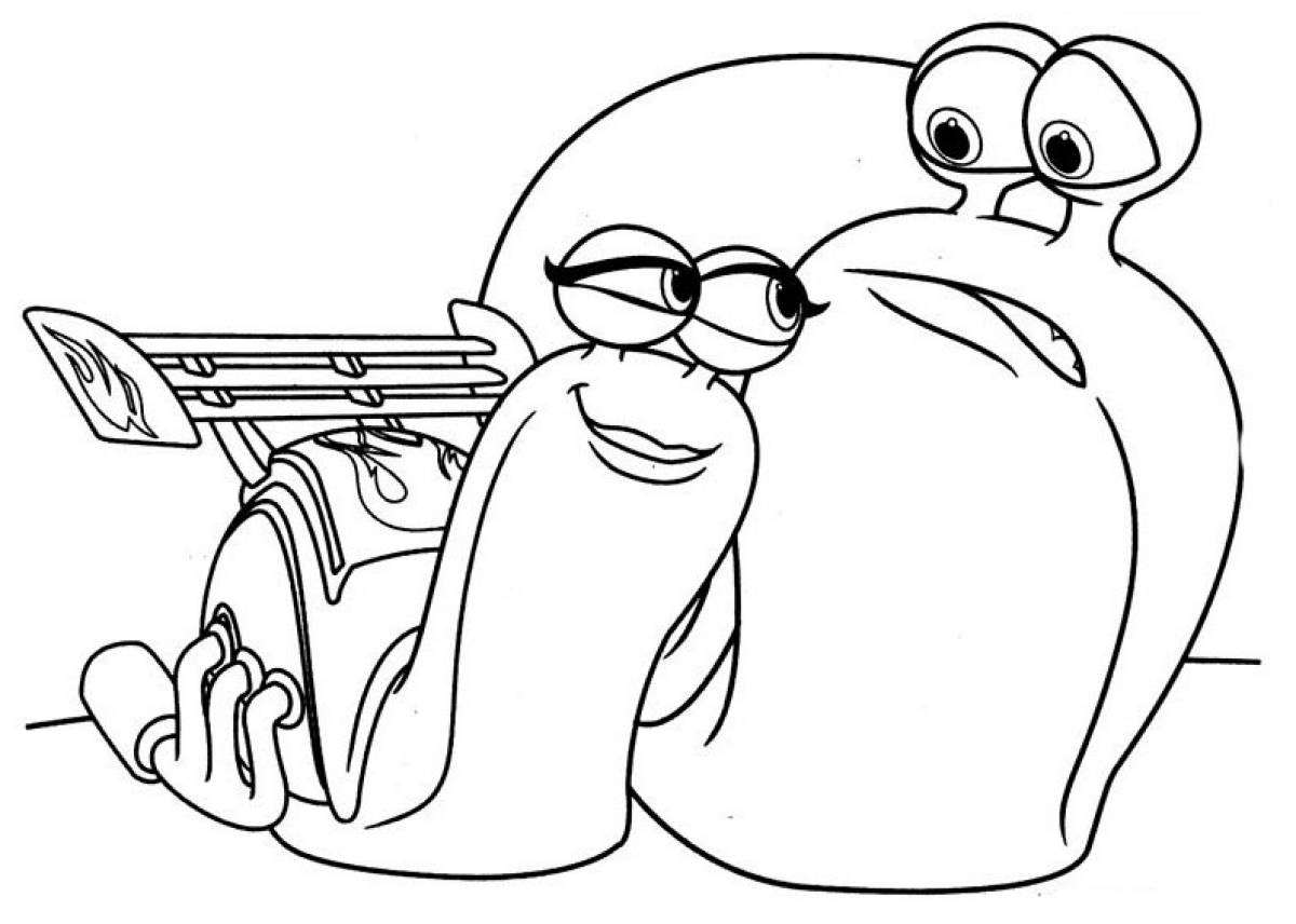 Turbo coloring page