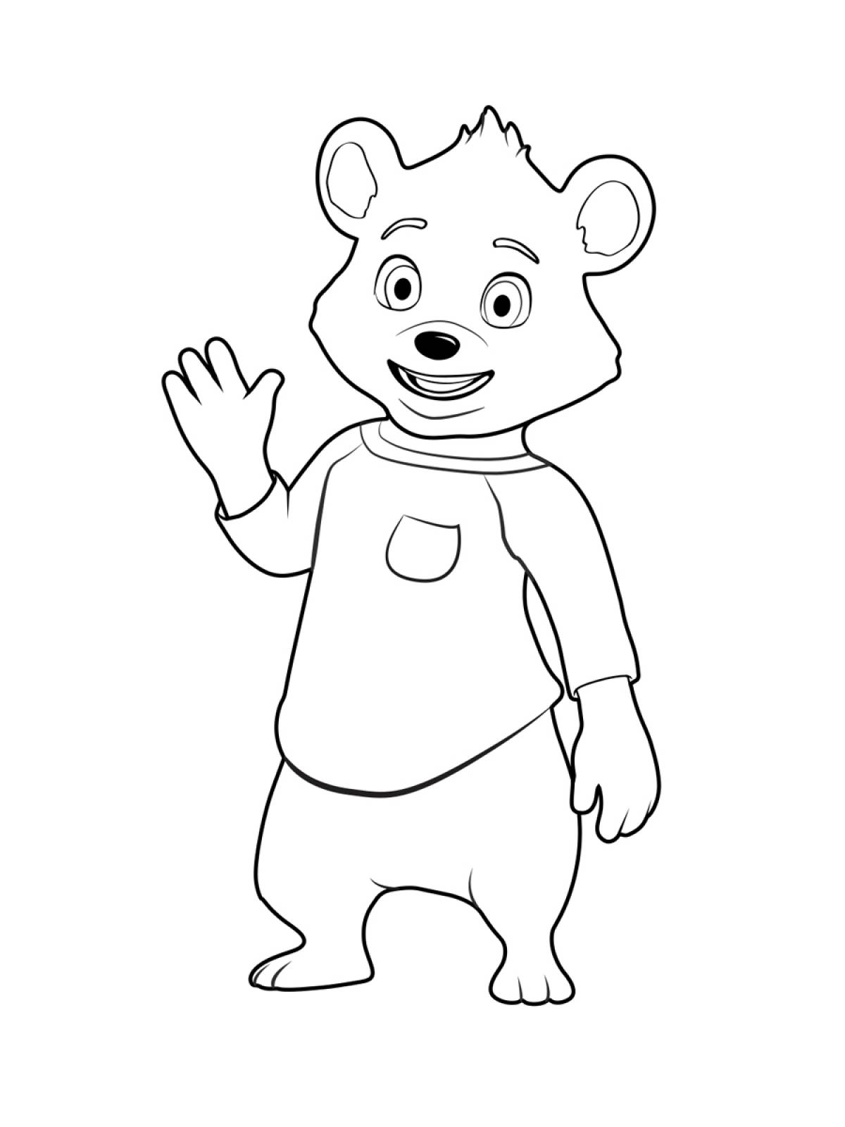 Goldie and bear coloring pages