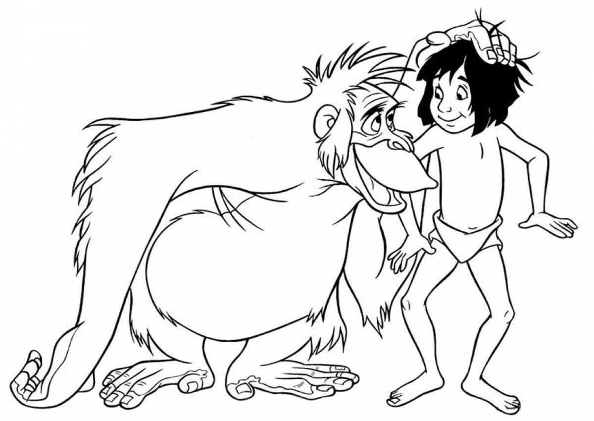 Mowgli and monkey