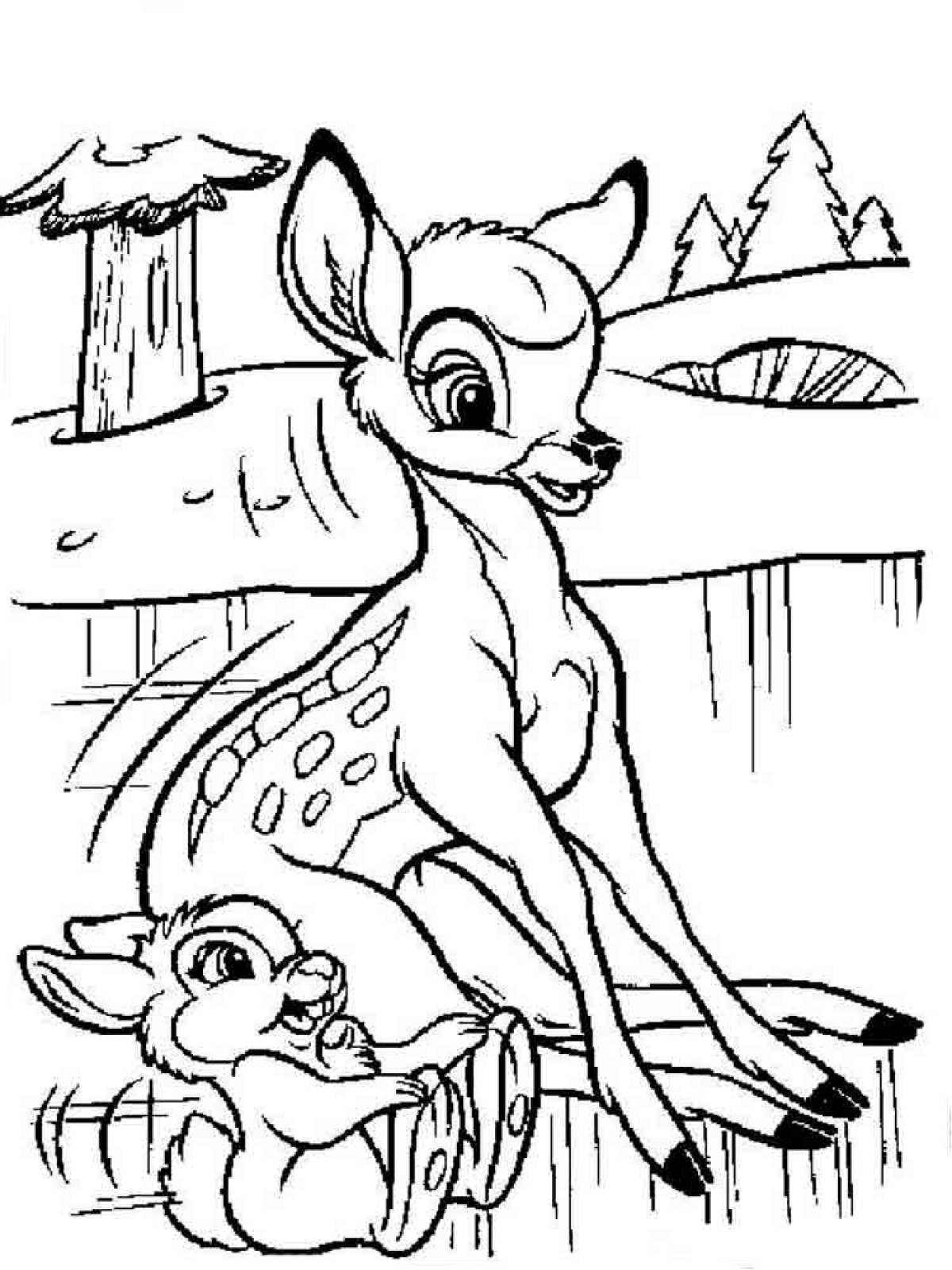 Photo Bambi and stomp on ice