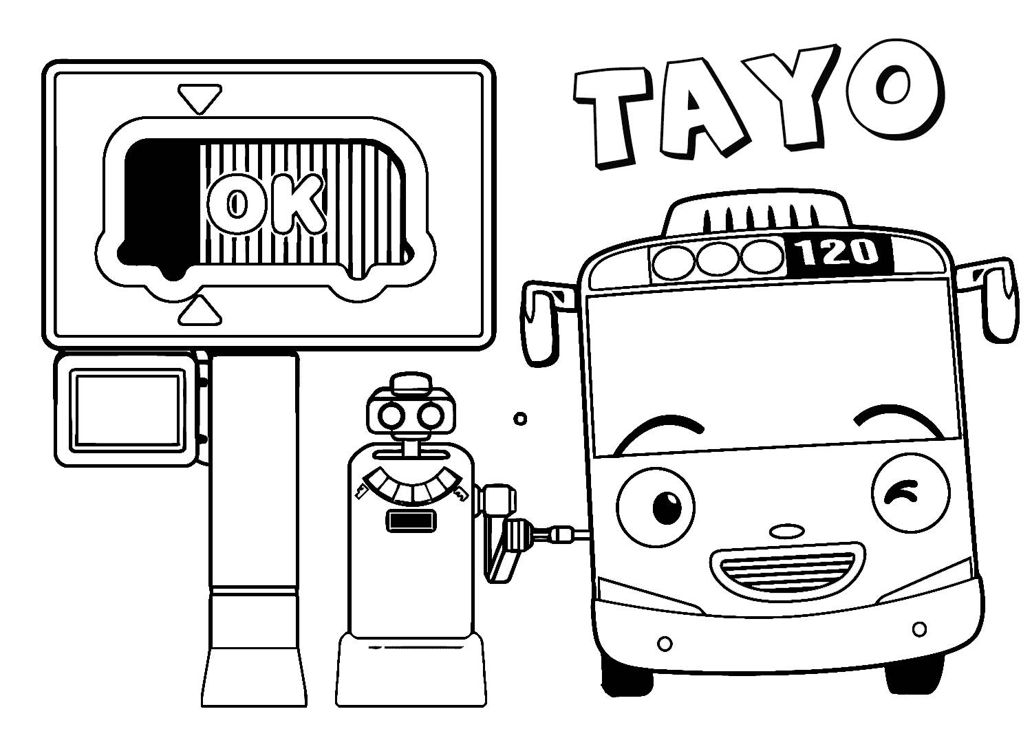 Tayo at the gas station