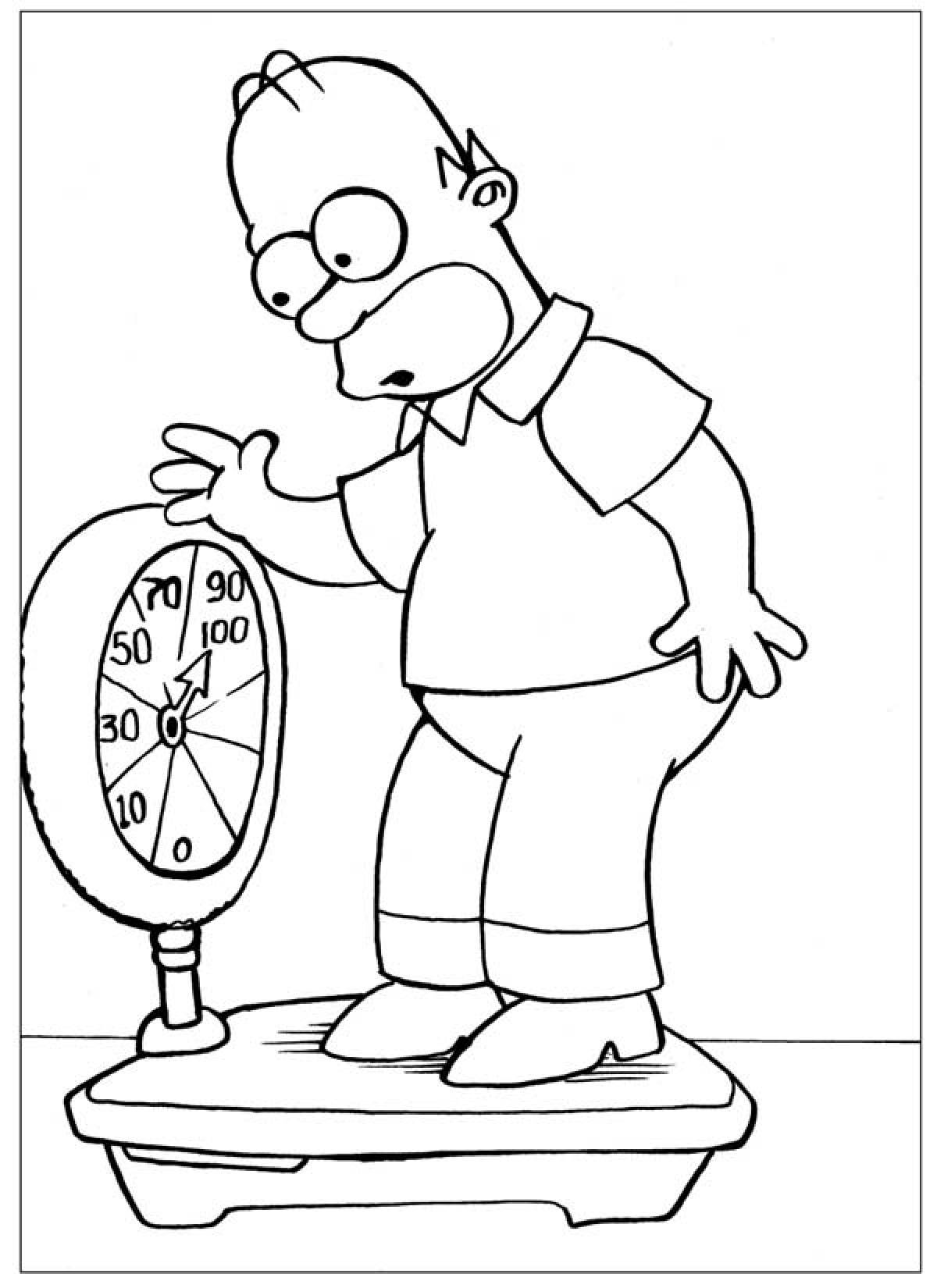 Homer on the scales