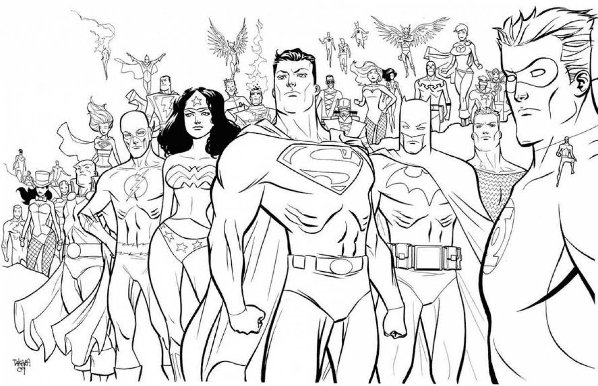 Justice league heroes