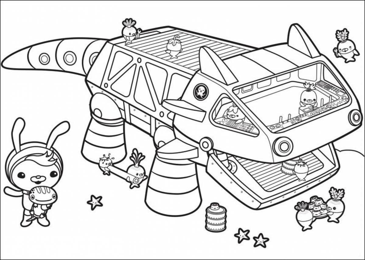 Photo Octonaut coloring page
