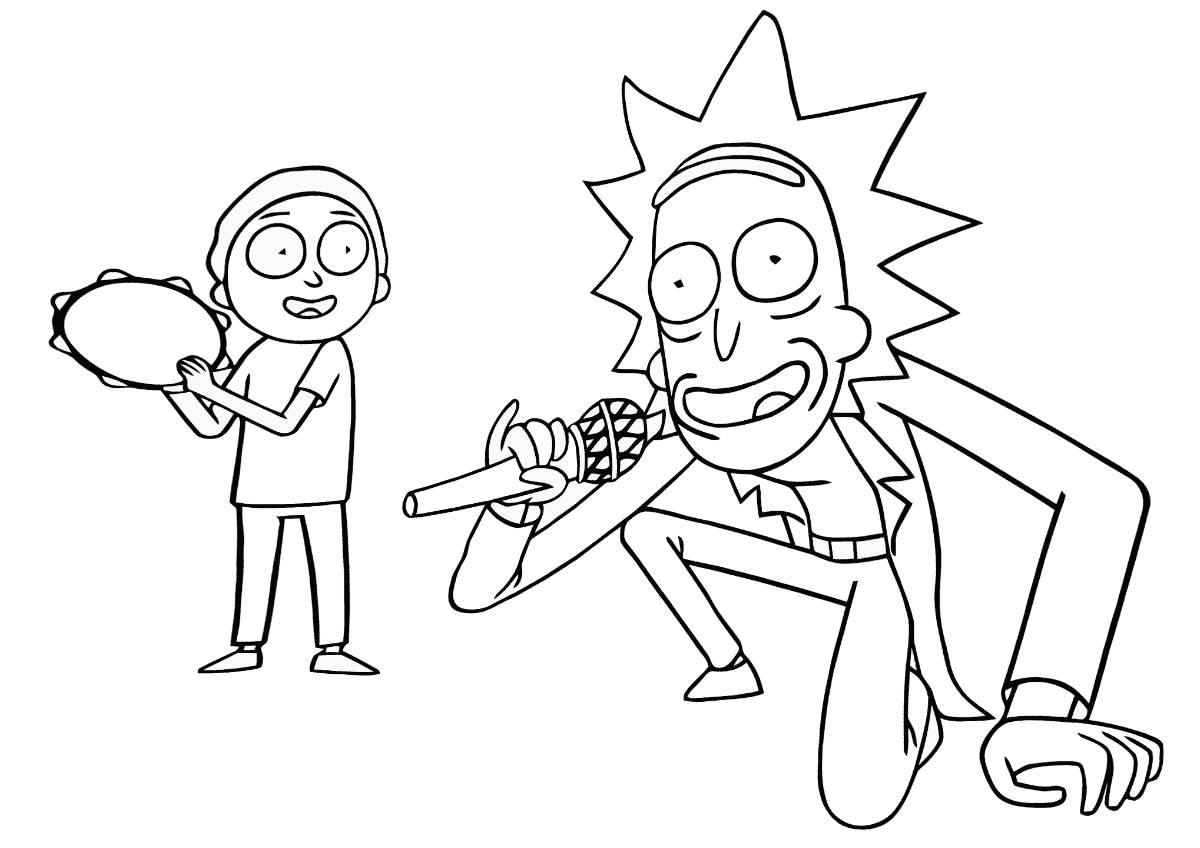 Rick and Morty sing