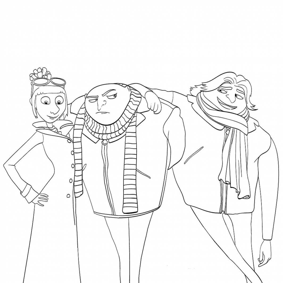 Coloring pages despicable me 3
