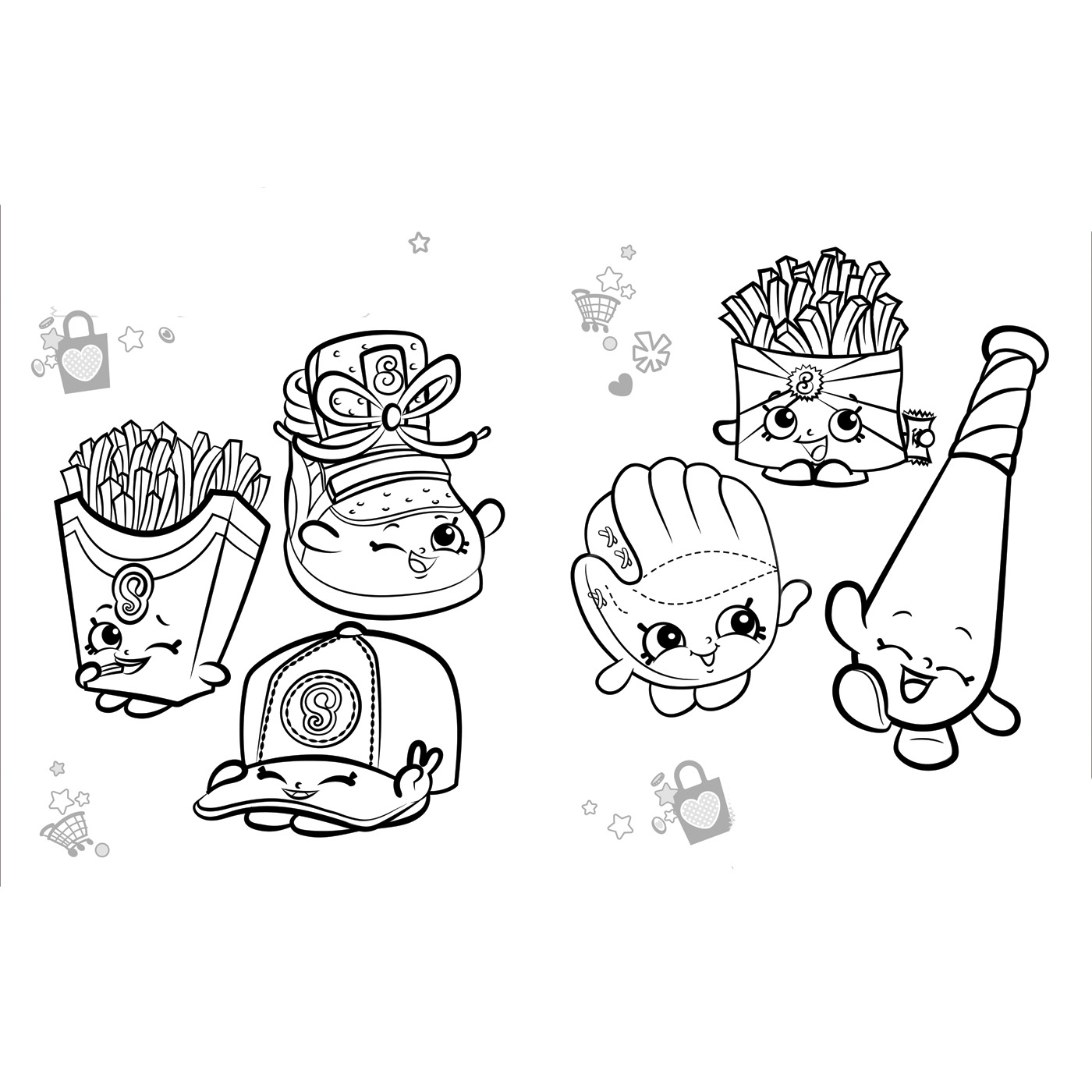 Shopkins coloring page