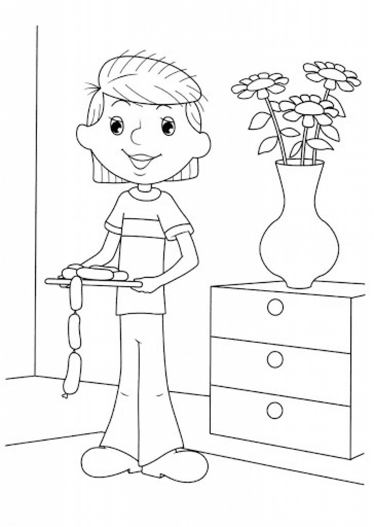 Fedora coloring page