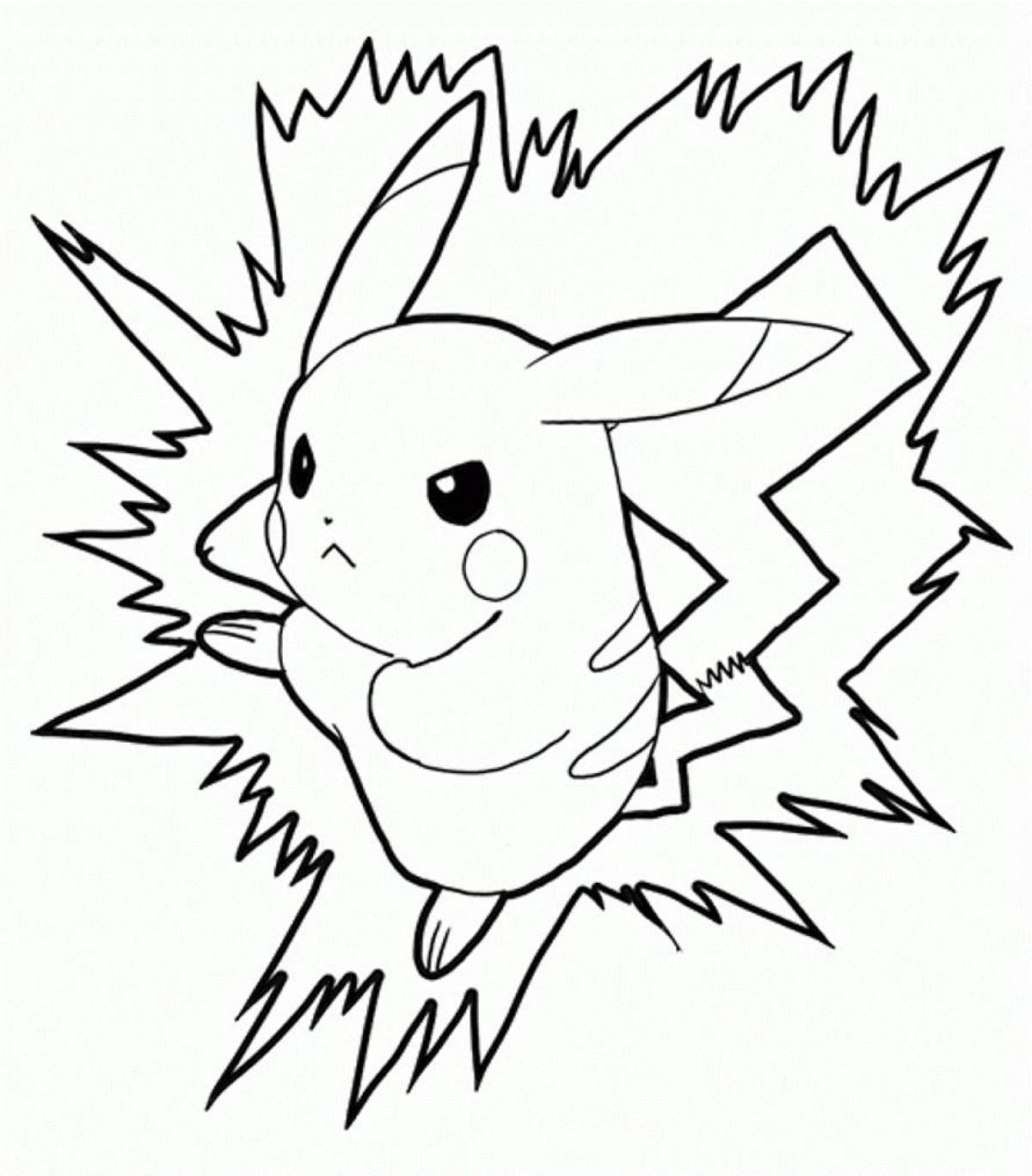 Pokemon pikachu coloring book