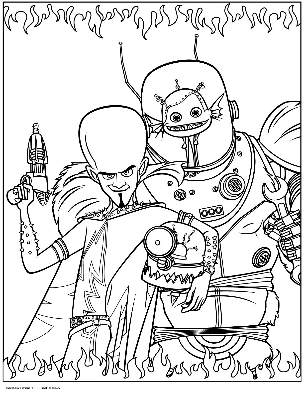 Megamind coloring page