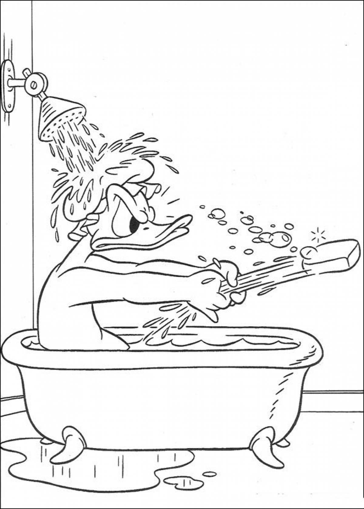 Photo Donald in the bath