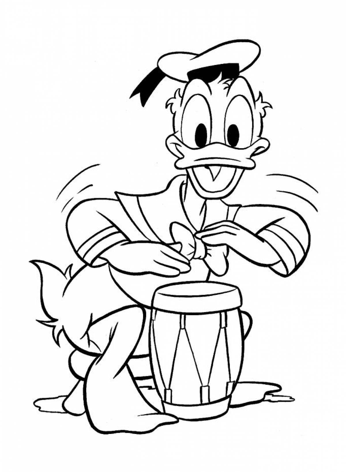 Photo Donald plays the drum