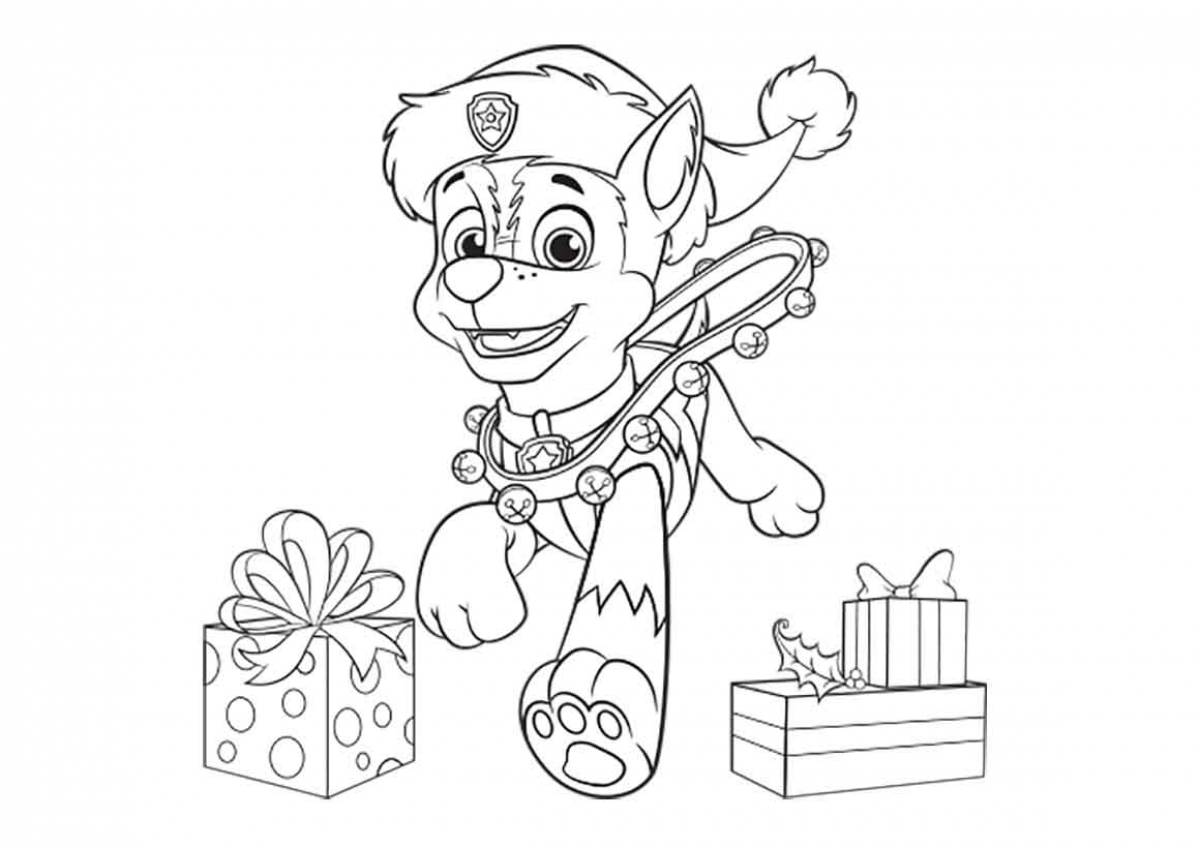Racer with gifts