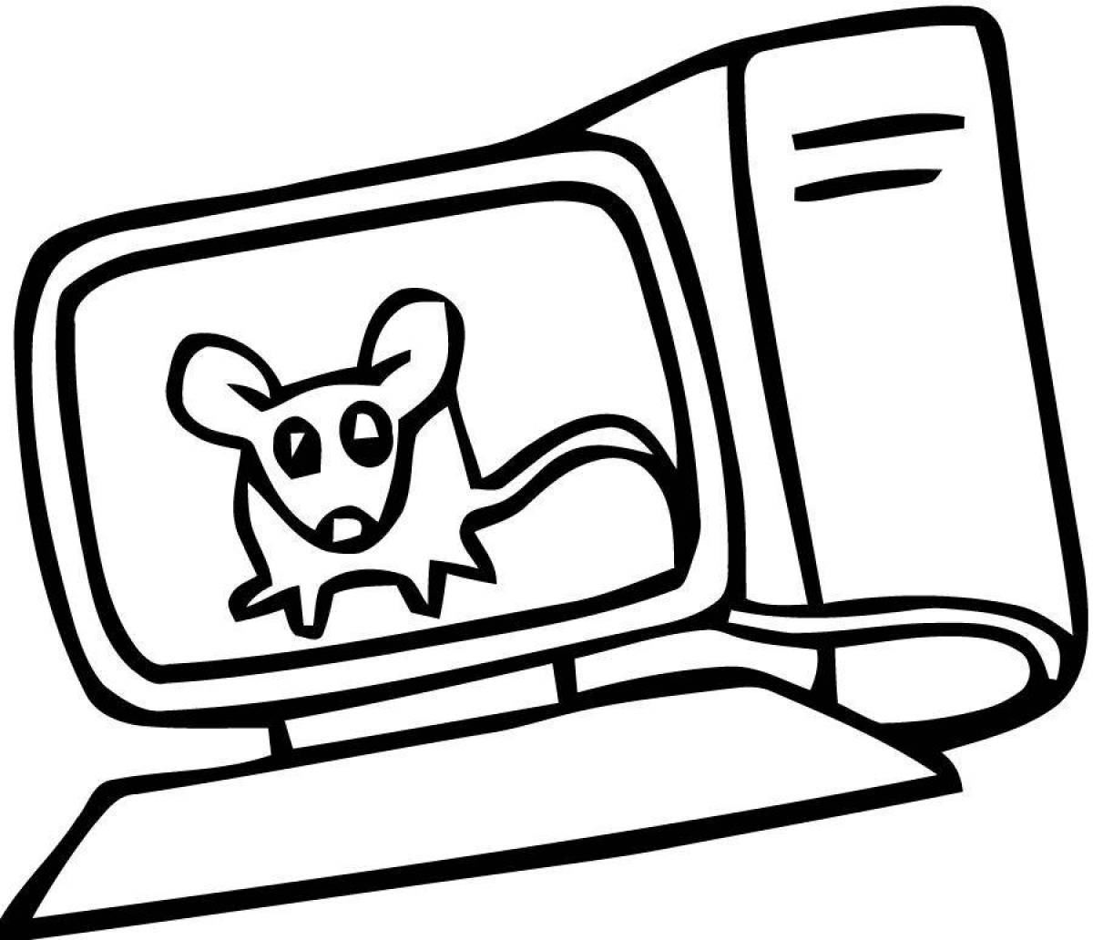 Мышка для компьютера рисунок