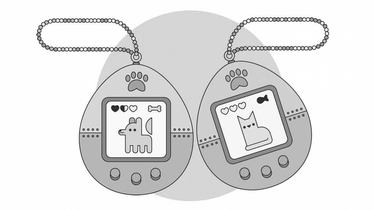 Coloring Pages Tamagotchi (18 pcs) - download or print for free #4261