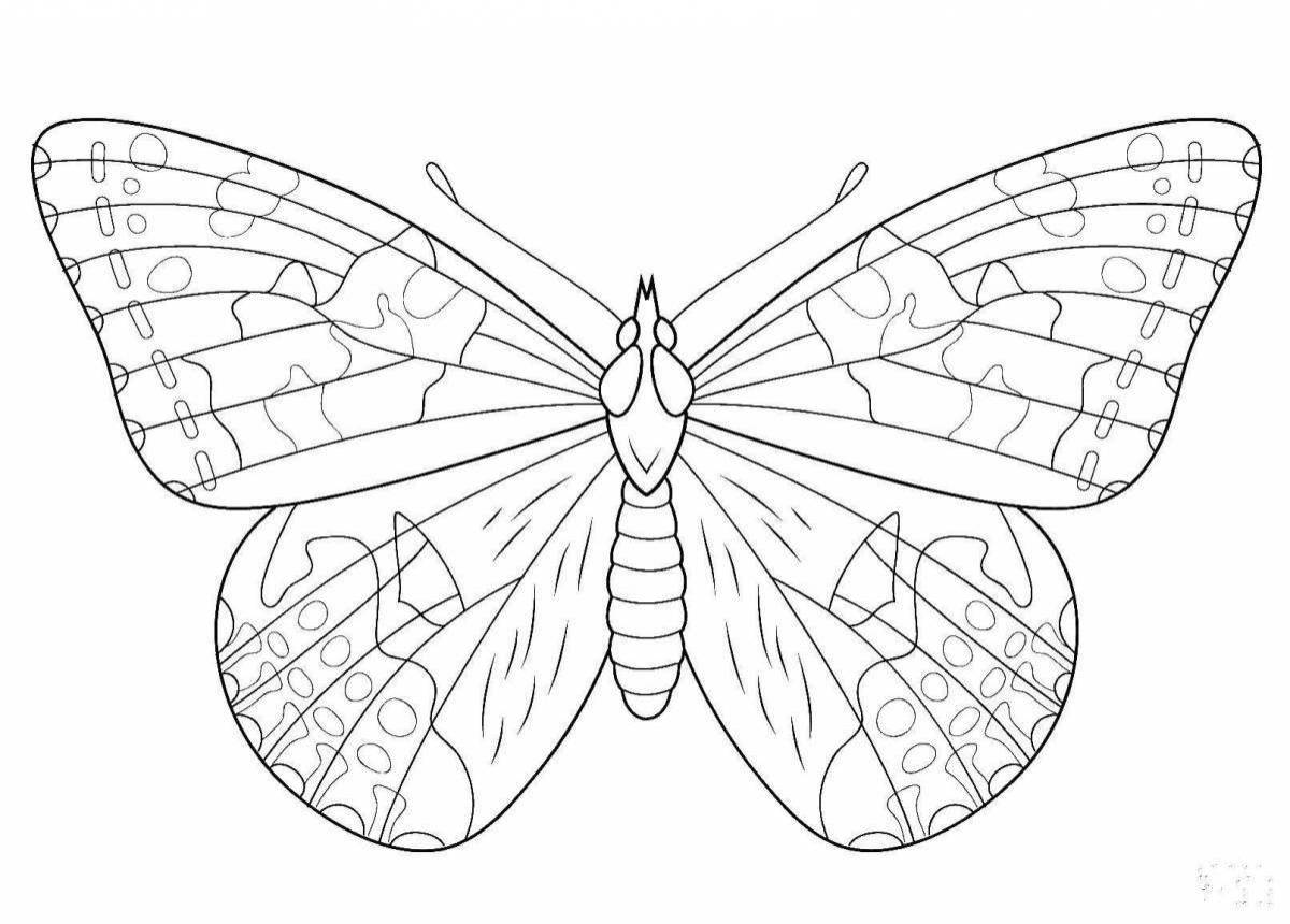 Картинки для раскраски бабочки распечатать