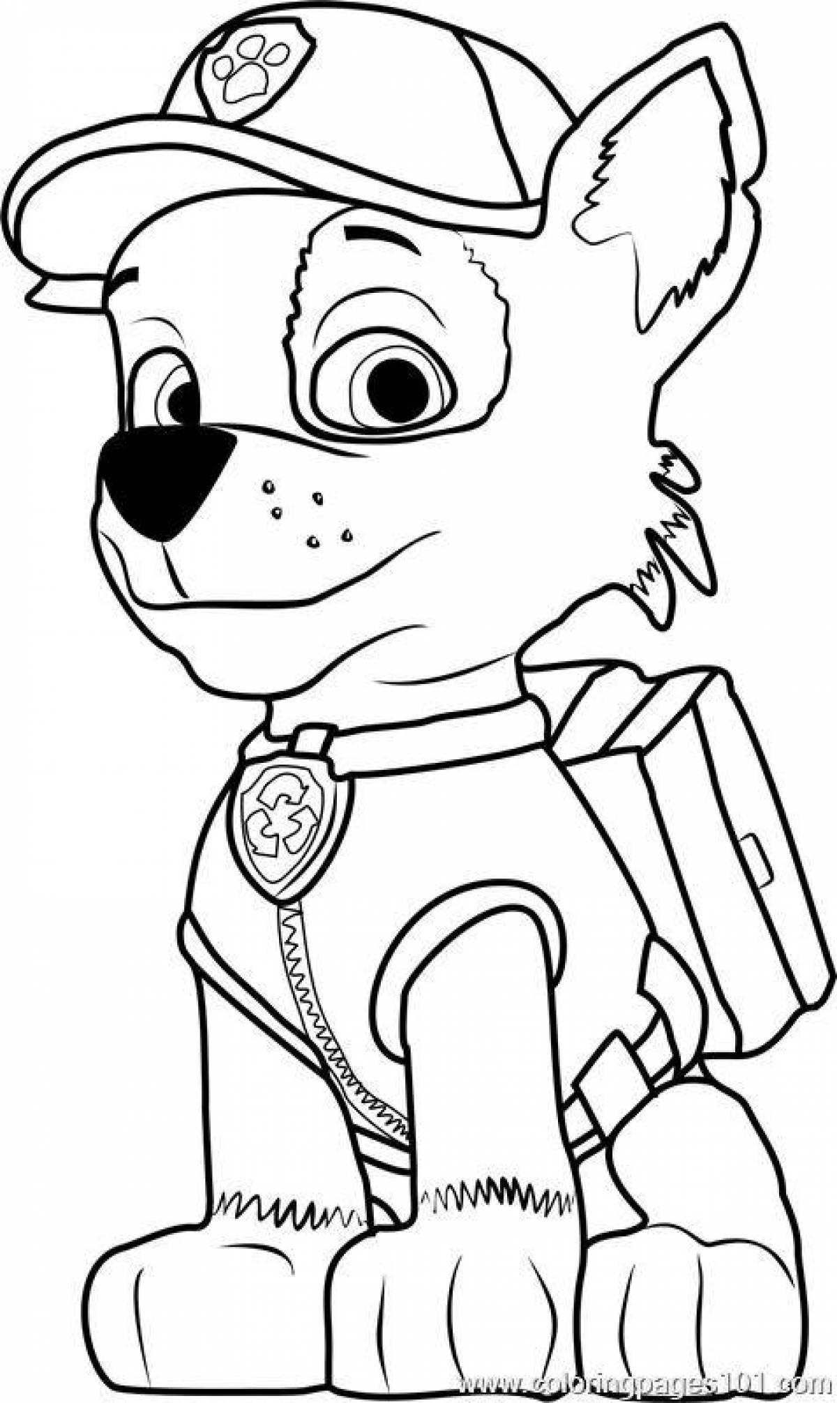 Rocky's funny coloring book