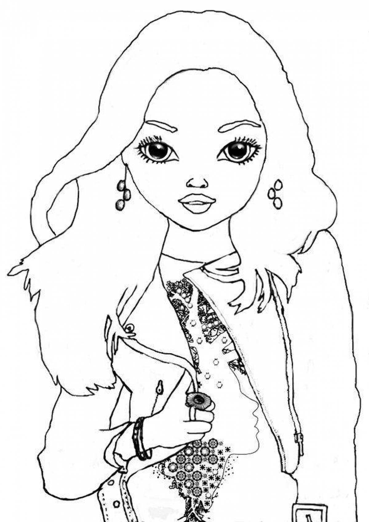 Complex coloring page model
